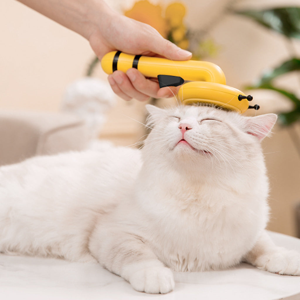 Little Bee Pet Needle Combb One Button Washing Artifact Pet Comb Hair Removal Pet Washing Brush Little Bee Pet Hair Removal Brush Comb - Gentle And Effective Grooming Tool For Dogs And Cats