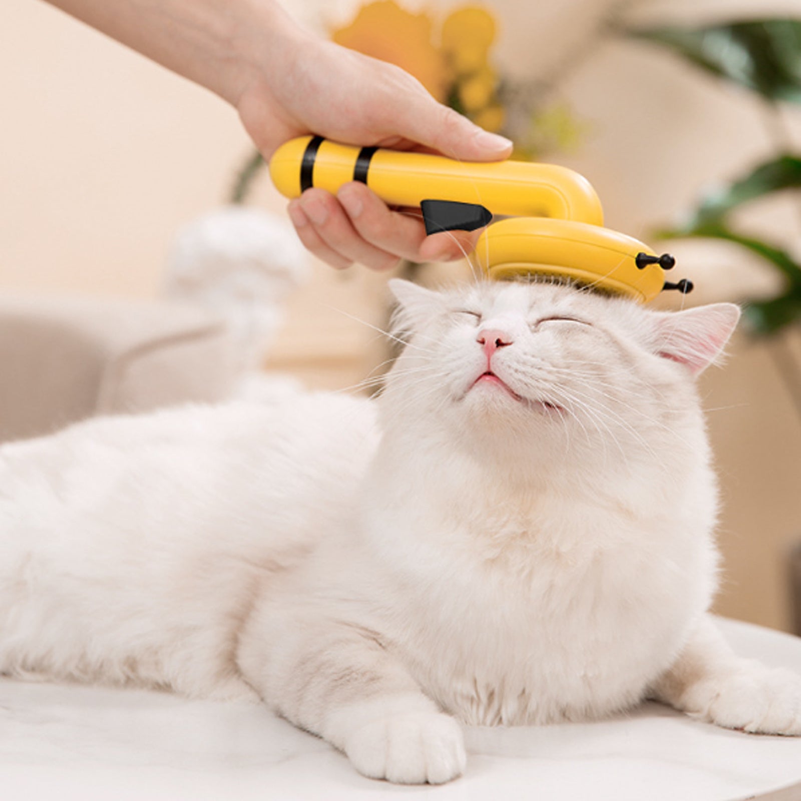 Little Bee Pet Needle Combb One Button Washing Artifact Pet Comb Hair Removal Pet Washing Brush Little Bee Pet Hair Removal Brush Comb - Gentle And Effective Grooming Tool For Dogs And Cats