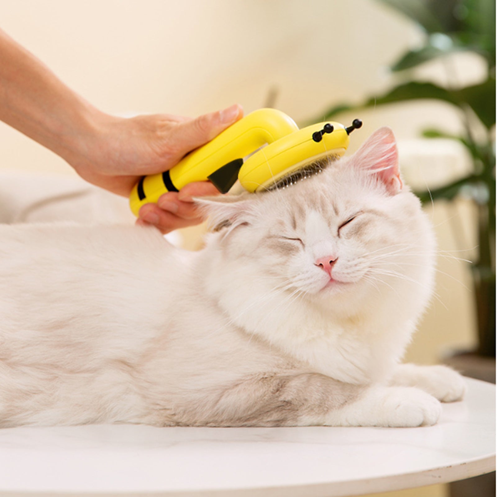 Little Bee Pet Needle Combb One Button Washing Artifact Pet Comb Hair Removal Pet Washing Brush Little Bee Pet Hair Removal Brush Comb - Gentle And Effective Grooming Tool For Dogs And Cats