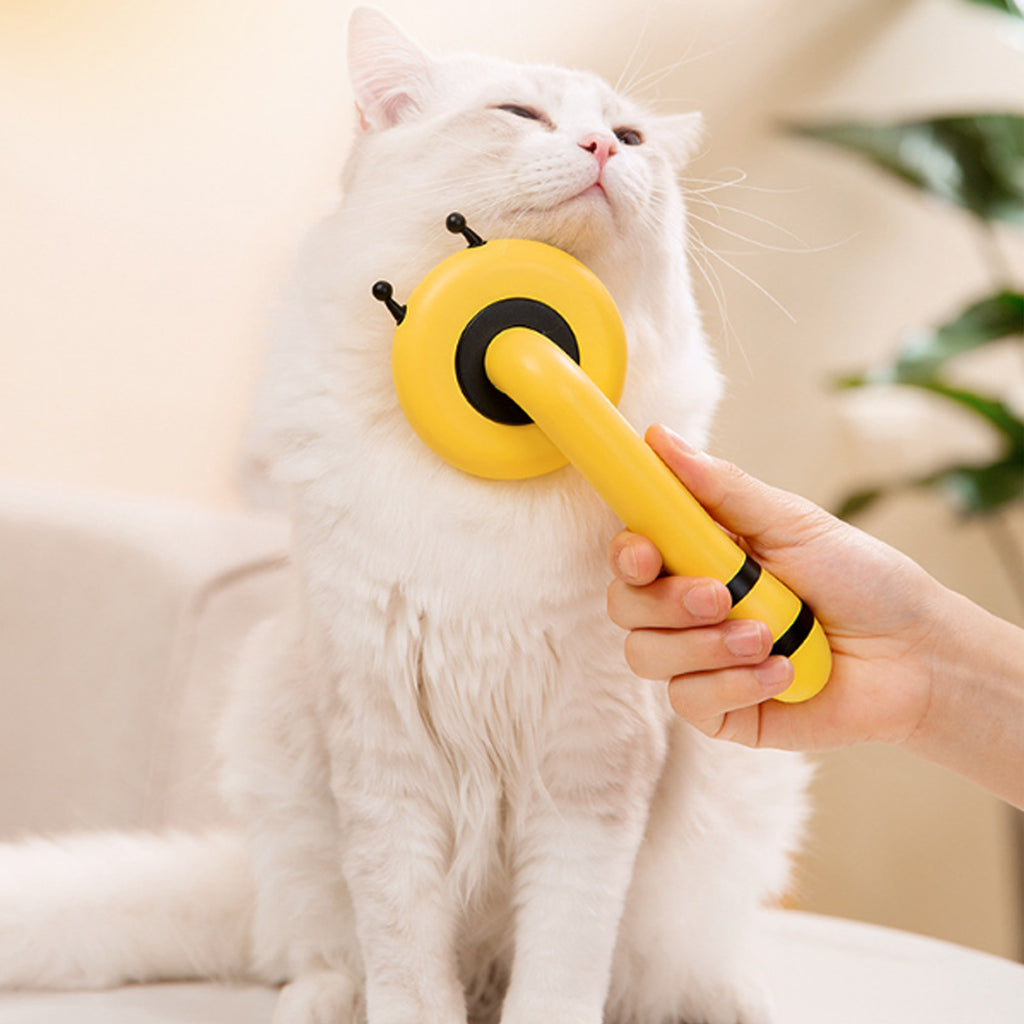 Little Bee Pet Needle Combb One Button Washing Artifact Pet Comb Hair Removal Pet Washing Brush Little Bee Pet Hair Removal Brush Comb - Gentle And Effective Grooming Tool For Dogs And Cats