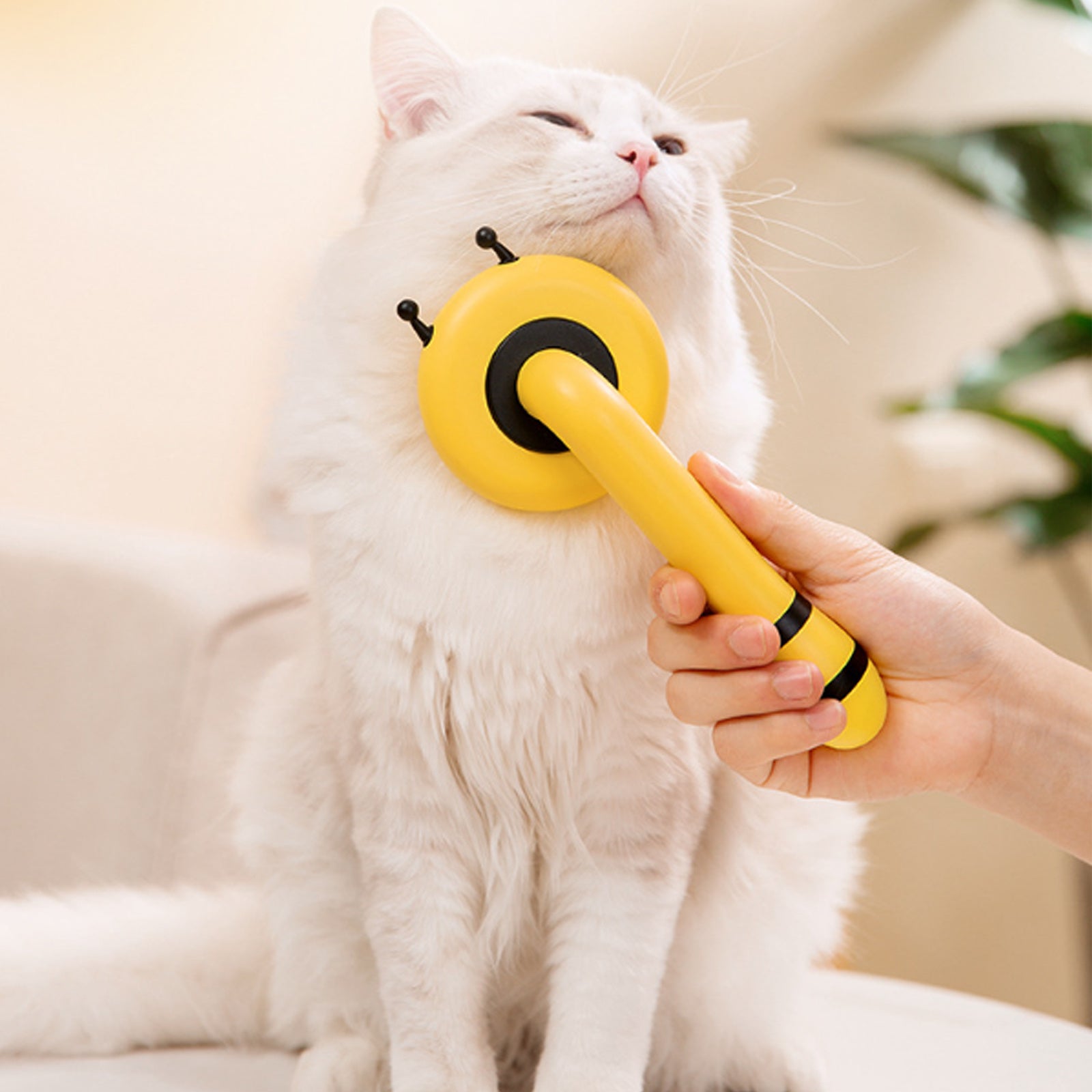 Little Bee Pet Needle Combb One Button Washing Artifact Pet Comb Hair Removal Pet Washing Brush Little Bee Pet Hair Removal Brush Comb - Gentle And Effective Grooming Tool For Dogs And Cats